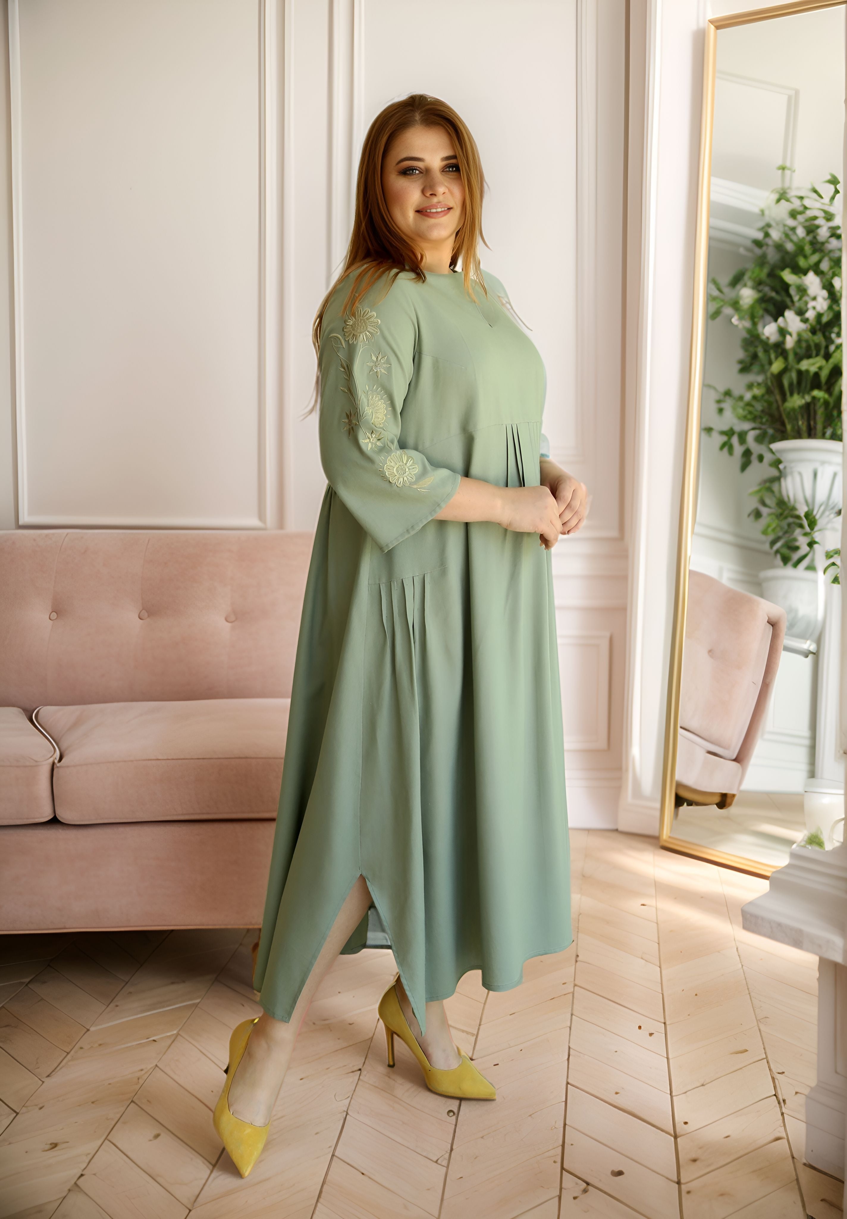 Custom Oversize Linen Boho Dress