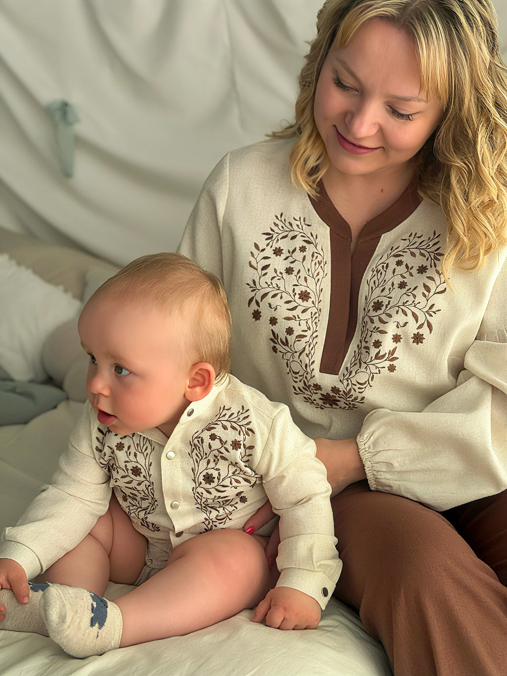 Christening baby linen outfit