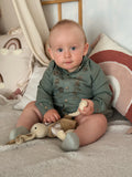 Baby Linen Embroidered Bodysuit